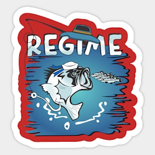 Fishing and regime Sticker